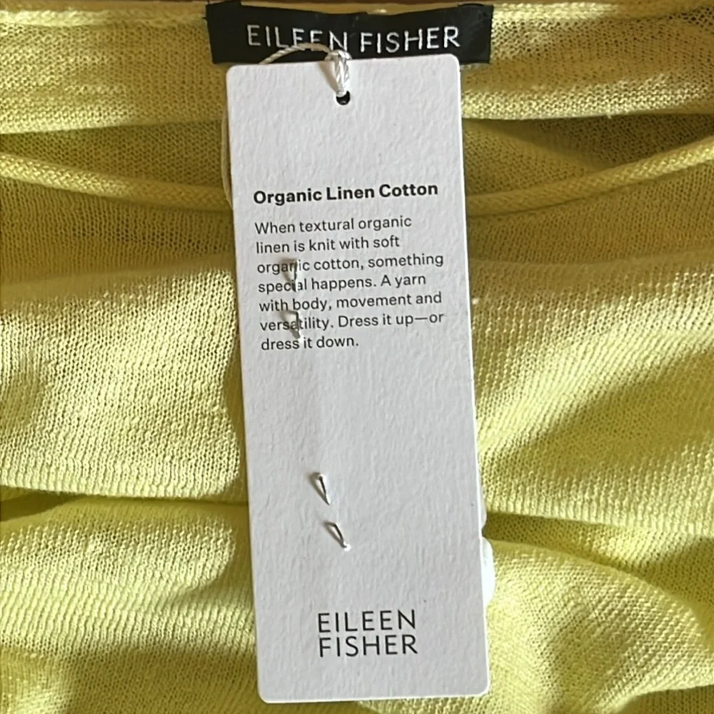 Eileen Fisher Linen/Cotton Bend Short Sleeve Shirt. - Picture 7 of 8